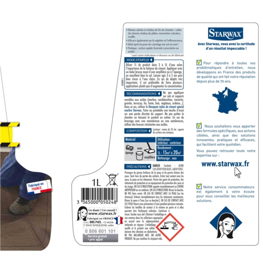 D Capant Laitance De Ciment Pour Carrelage L Starwax