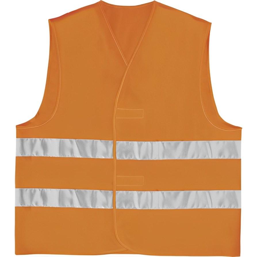 Gilet de Sécurité Haute Visibilité Orange - Taille L 