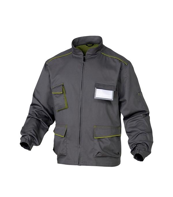 VESTE PANOSTYLE POLYCOTON GRIS-VERT TAILLE L