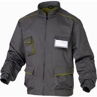 VESTE PANOSTYLE POLYCOTON GRIS-VERT TAILLE L