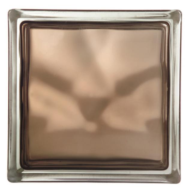 Brique de verre Brilly bronze 19x19x8cm - VITRABLOK