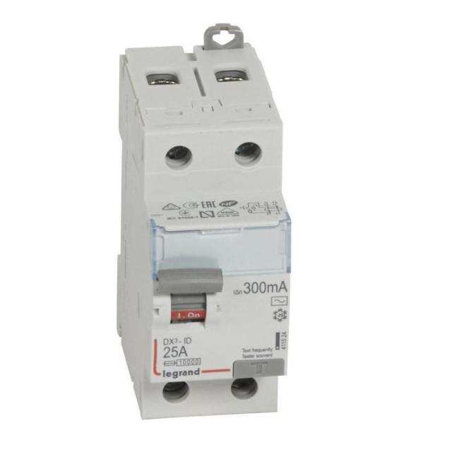 Interrupteur Différentiel DX³ à Vis 2P 230V -  25A/300mA