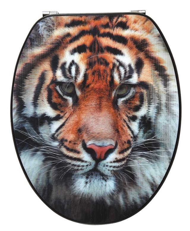 Abattant Trendy Line Tigre effet 3D