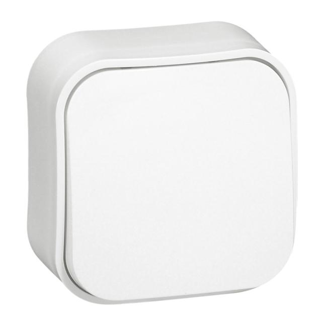 BOUTON POUSSOIR 6A BLANC