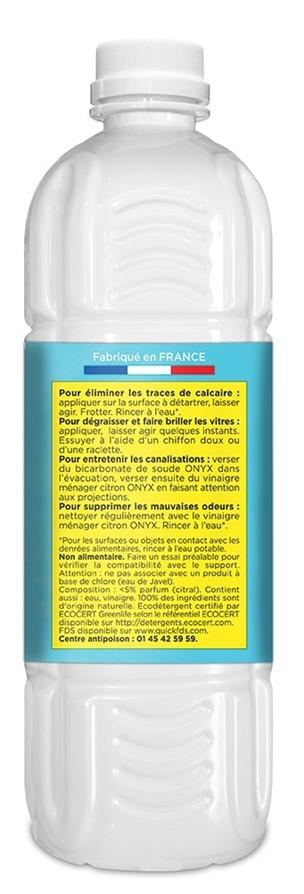 Vinaigre Ménager Citron 1L - ONYX