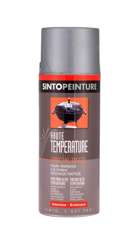 Peinture aérosol haute température gris fonte