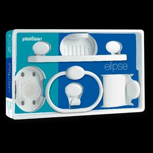 Set 6 pieces elipse blanc