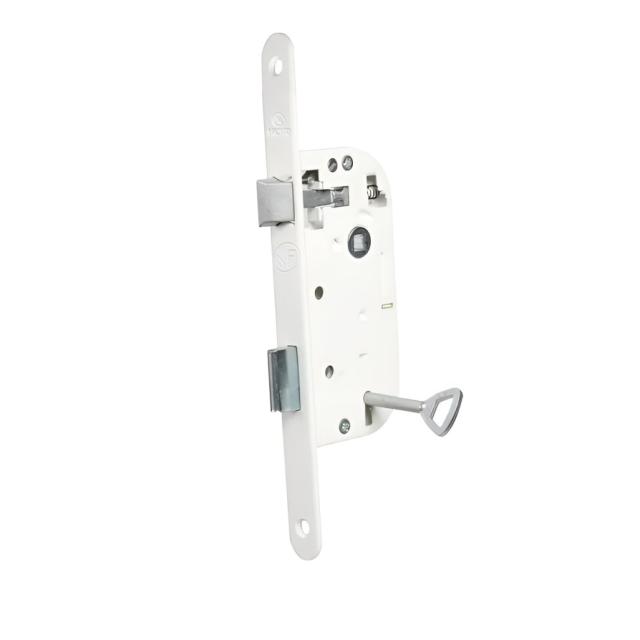 Bricard 2688 - Serrure monopoint Robust bouts ronds, axe 40mm, coloris blanc