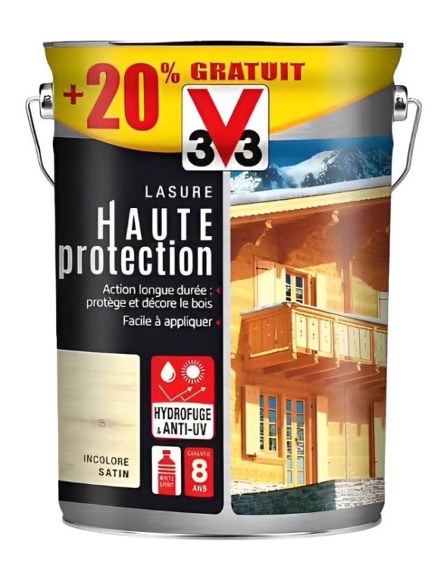 Lasure Bois à Haute Protection Incolore - 6L