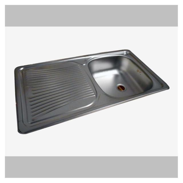 EVIER A ENC. INOX 800X442 1CUVE 1EG