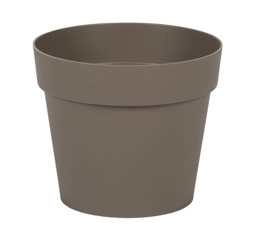 Pot TOSCANE Rond diamètre 13cm EDA Taupe