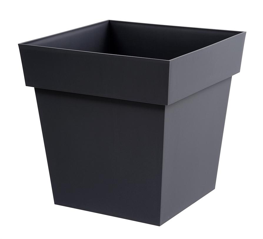 Pot Toscane EDA Dim. 39 X 39 X 39 Cm Longueur 39Cm Coloris Gris Anthracite 38 EDA