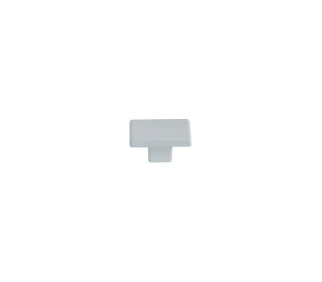 Bouton meuble Contemporain Zamak Blanc Brillant 30x20x16mm - B BEAUTY