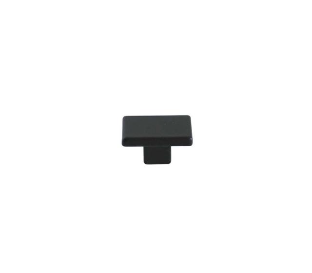 Bouton meuble Contemporain Zamak Mat Noir 30x20x16mm - B BEAUTY