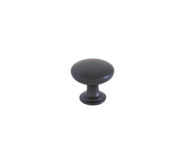 Bouton meuble Contemporain Zamak Mat Noir L25mm h22 mm - B BEAUTY