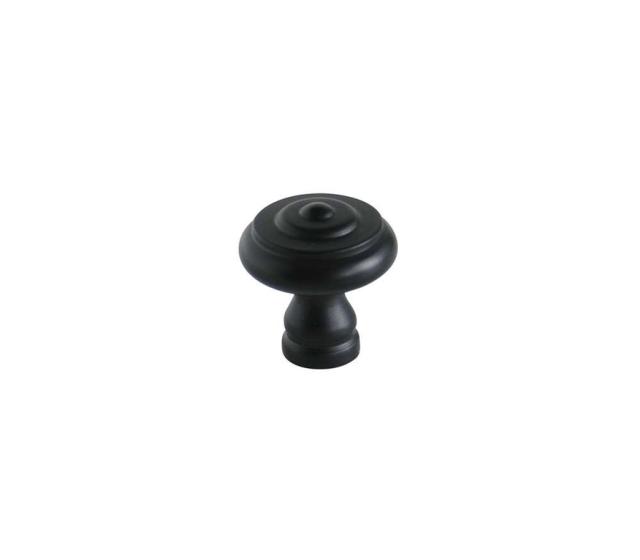 Bouton meuble Style Acier Noir ø25mm h26mm - B BEAUTY