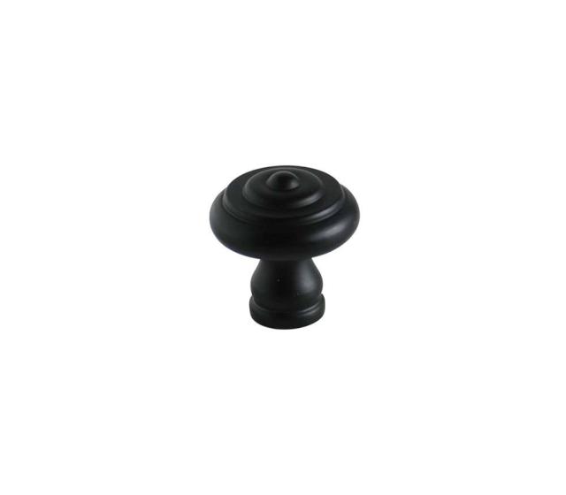 Bouton meuble Style Acier Noir ø30mm h31mm - B BEAUTY