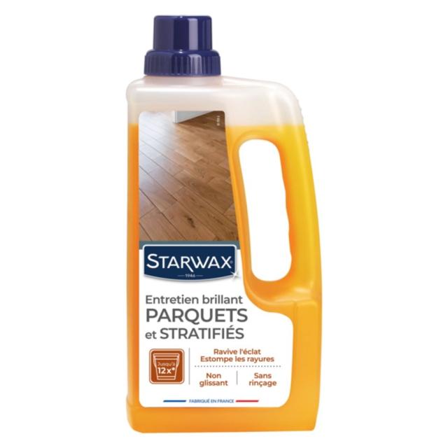 Entretien Brillant pour Parquet et Sols Stratifiés 1L - STARWAX