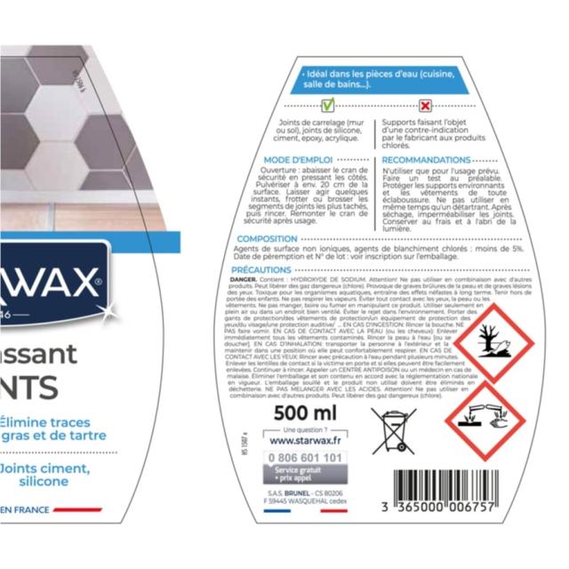 Décrassant pour Joints 500ml - STARWAX