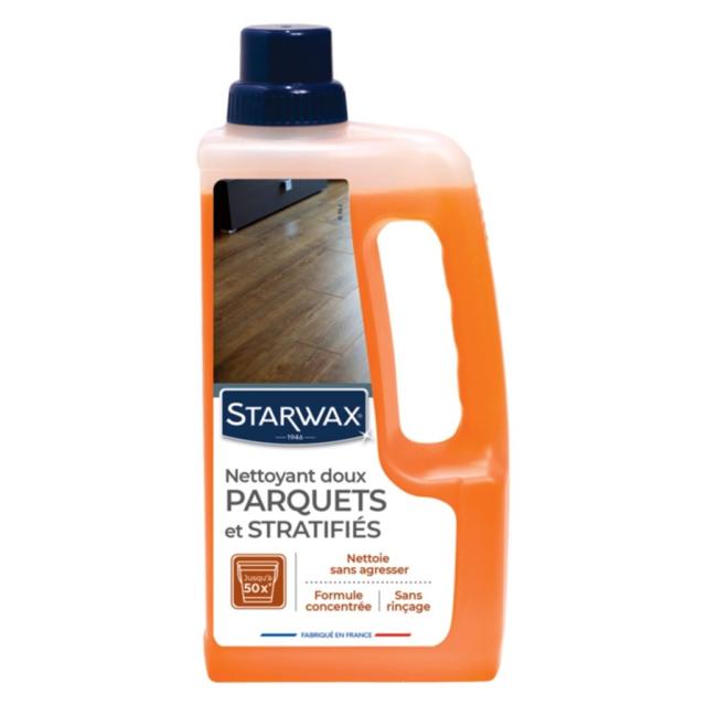 Nettoyant Doux pour Parquets et Sols Stratifiés 1L - STARWAX