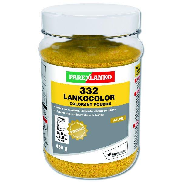 Colorant mortier et ciment jaune Lankocolor 450g PAREXLANKO