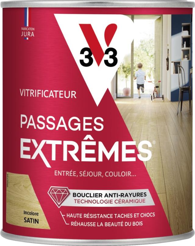 Vitrificateur passages extrêmes aspect incolore satiné 0,75L V33