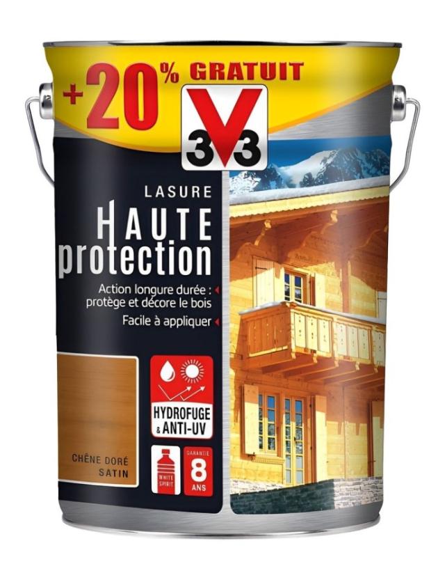 Lasure Haute Protection Chêne Doré - 5 L + 20%