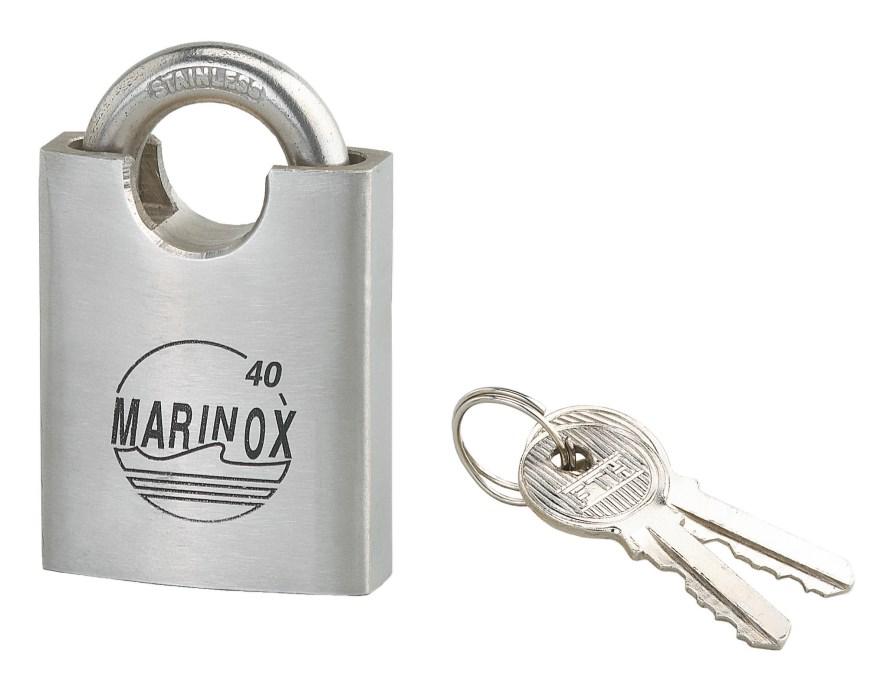 cadenas marinox 40 mm 2 clés - THIRARD