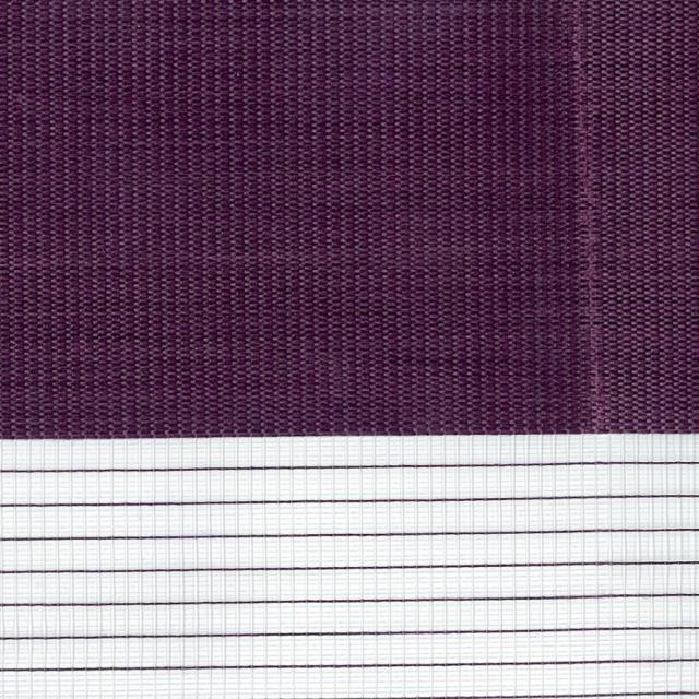 Store Enrouleur Jour Nuit Prune - sans percer ni visser - 112x190 cm