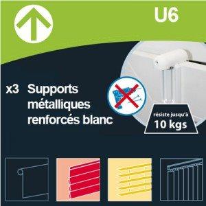 U6: Supports Métalliques renforcés Blanc