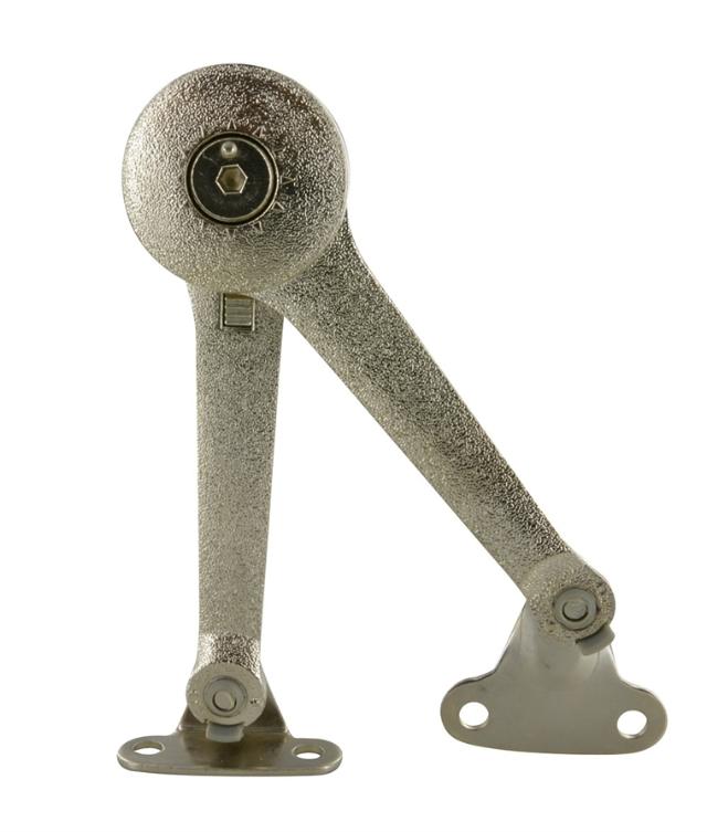 Compas polyvalent à visser pour porte relevable, abattant et coffre L.200mm