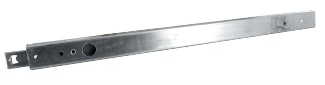 Coulisse billes acier 374mm 10kg fixation latérale