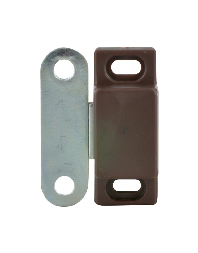 Lot de 8 loqueteaux magnétiques rectangulaires à visser à pattes force 2kg pour porte de meuble