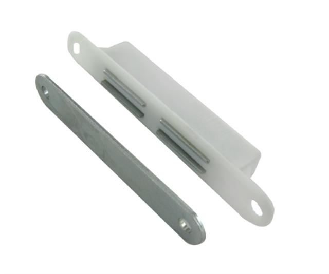 Loqueteau magnétique rectangle 12kg blanc