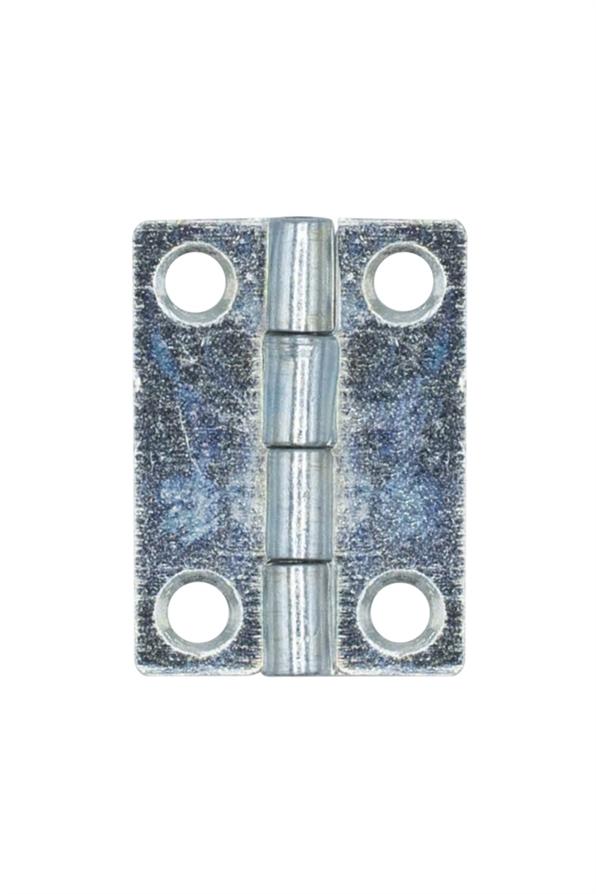 Charnière rectangle acier zingué 25x18 mm x2