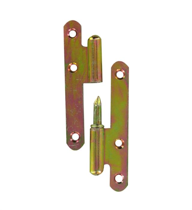 Paumelle de paris droite pour porte à visser