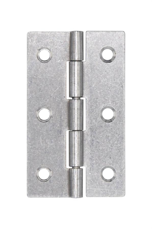 Charnière rectangle 60x35 mm acier inox