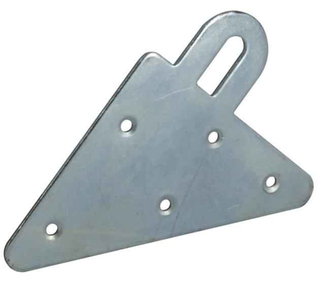 Attache de suspension triangle 77x95mm acier zingué x2