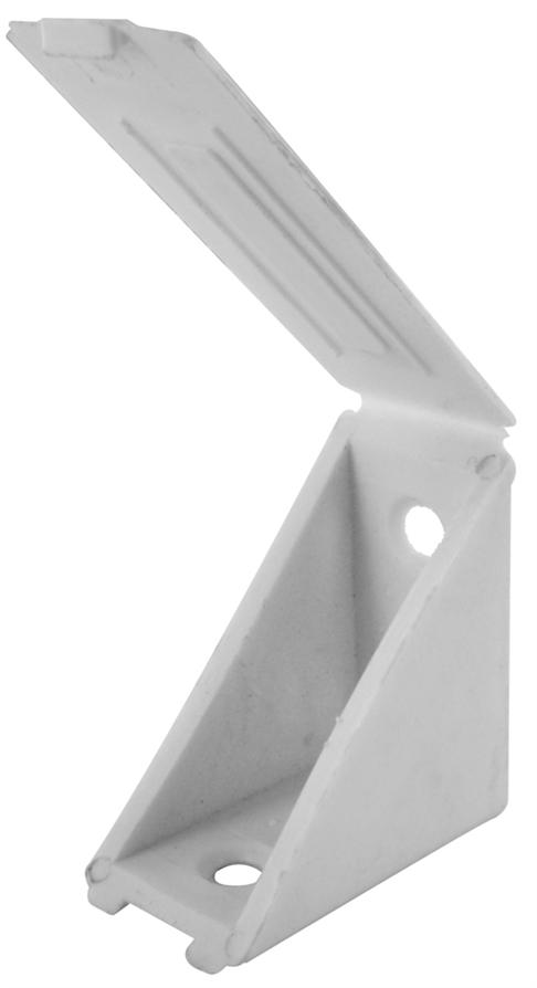 Taquet équerre haut 23x40x40mm plastique blanc