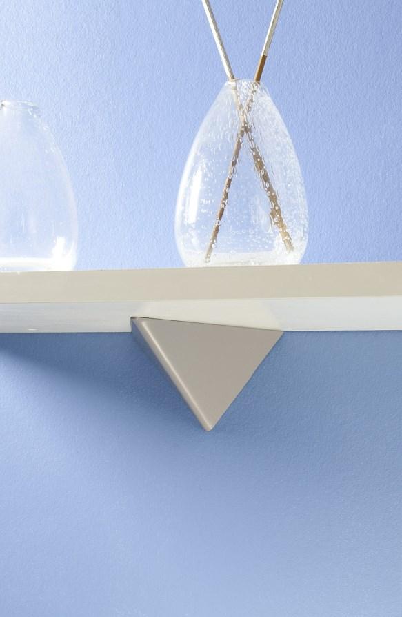 2 équerres Iceberg décorative acier gris 108 x 74,4 x 167,7mm