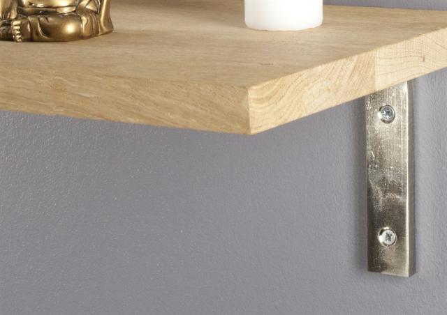 2 équerres SWING décorative acier gris nickelé  120 x 150mm