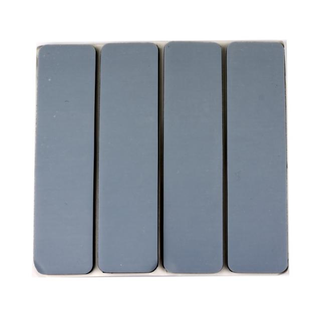 4 Patins rectangulaires adhésifs PTFE bleu 100 x 25 mm - CIME