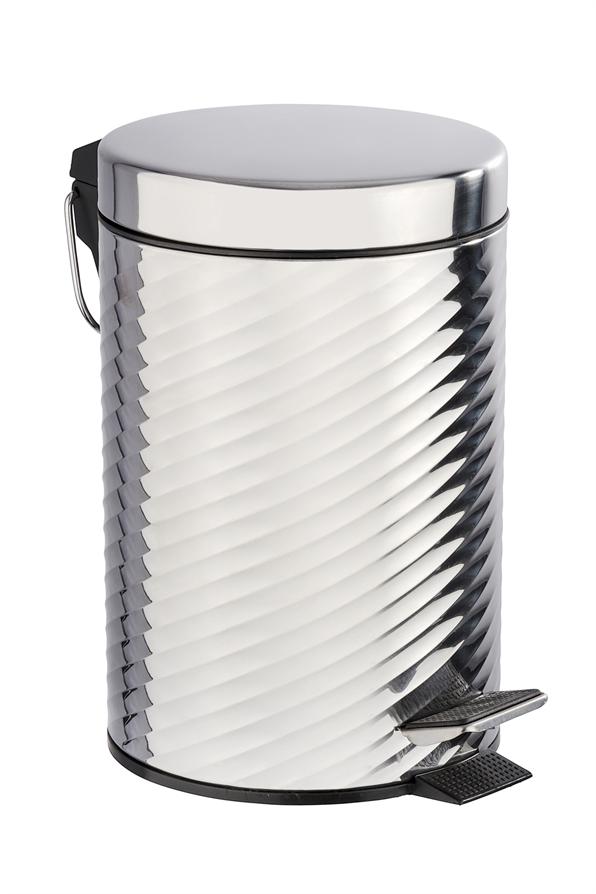 Poubelle à Pédale Spiro Inox Brillant - 3L