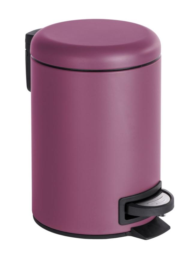 Poubelle à pédale leman violet mat 3l