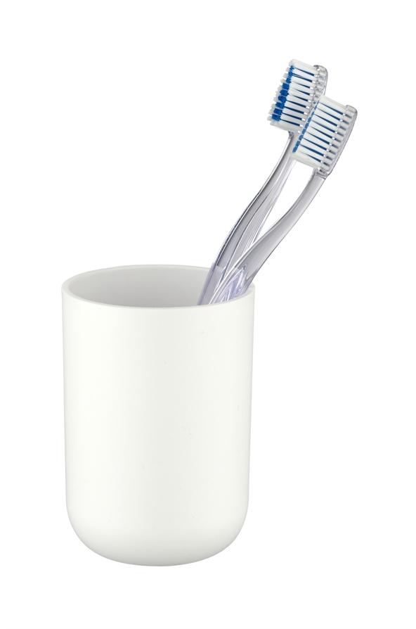 Gobelet brosse à dents Brasil plastique blanc - WENKO