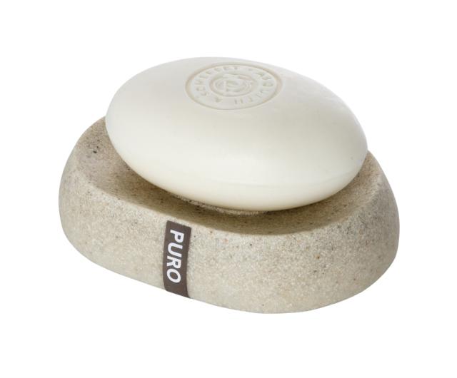 Porte-savon Puro polyrésine beige - WENKO