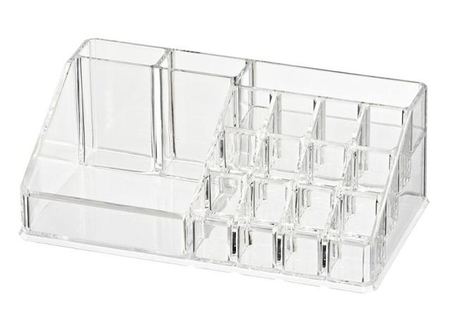 Organisateur maquillage 16 cases plastique transparent - WENKO