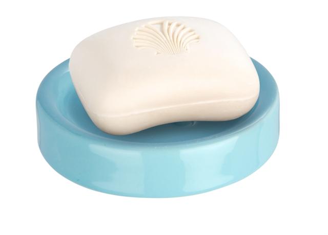 Porte-savon Polaris céramique bleu pastel - WENKO