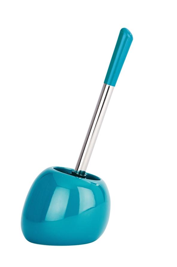 Porte-brosse WC Polaris céramique pétrole - WENKO