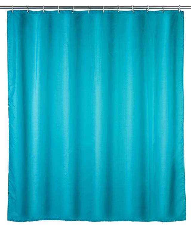 Rideau de douche 180x200bleu clair anti moisissure